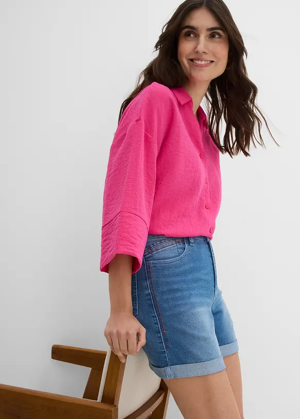 Short en jean, taille mi-haute, bonprix
