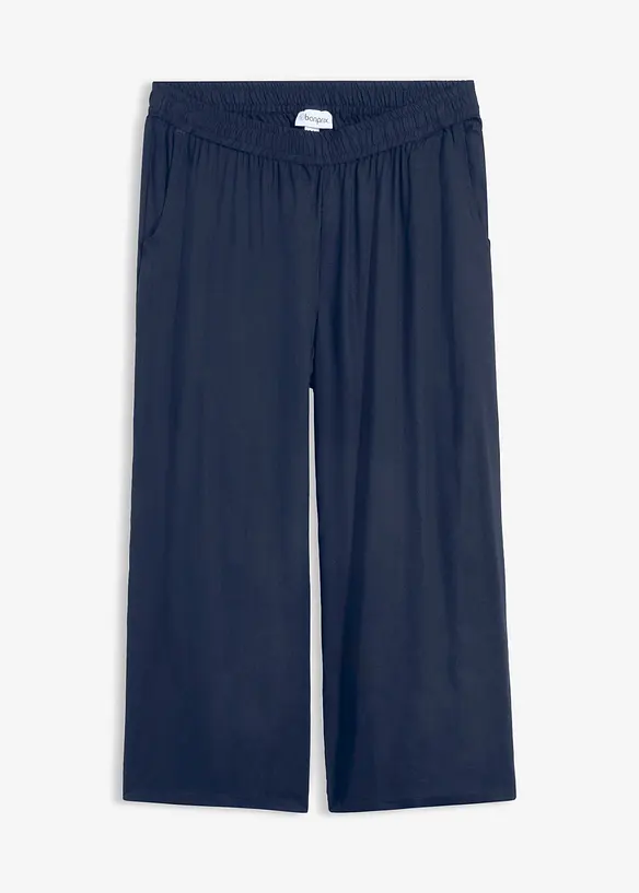 3/4-Hose mit Bequembund aus Viskose, bonprix