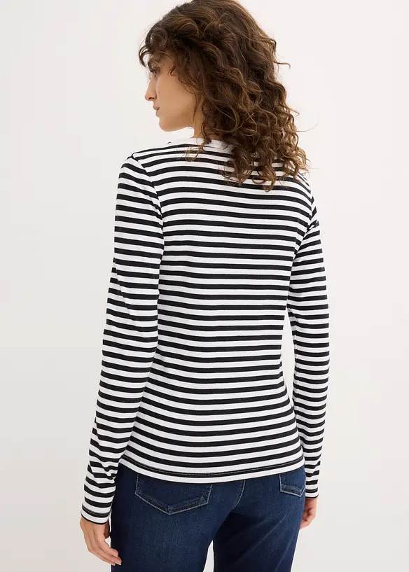 T-shirt manches longues 100% coton, bonprix
