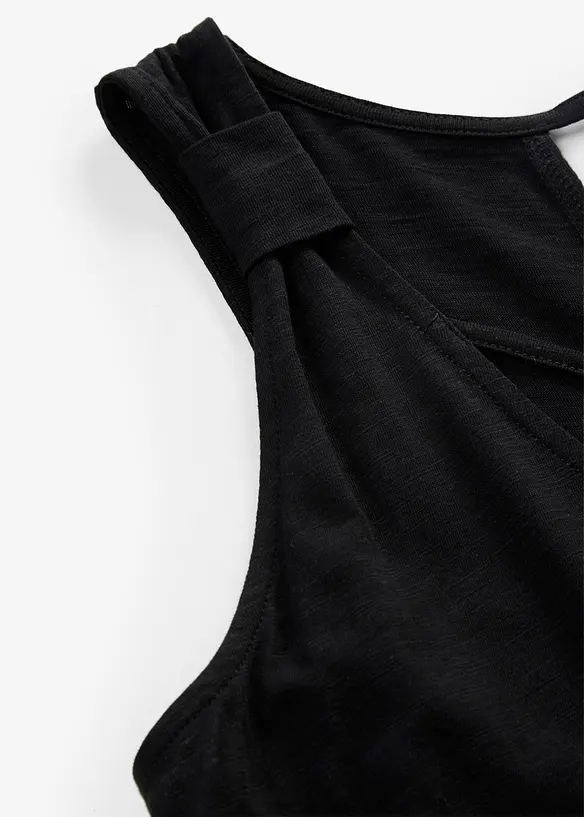Robe longue 100% coton &agrave; bretelles, bonprix
