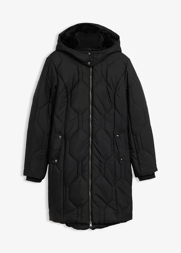 Kurzmantel mit Diamant- Steppung und seitlichen Zippern, bonprix