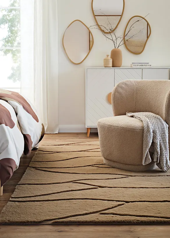 Tapis &agrave; motif en relief, bonprix