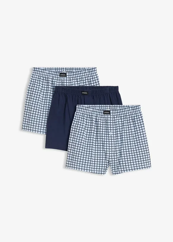 Lockere Jersey Boxershorts aus Baumwolle (3er Pack), bonprix