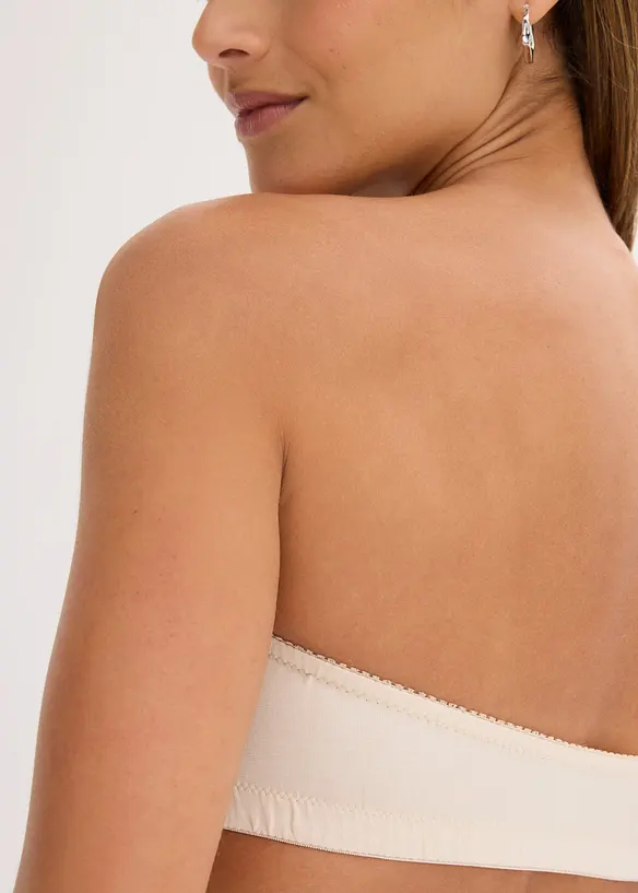 Lot de 2 soutiens-gorge bandeau coton, bonprix