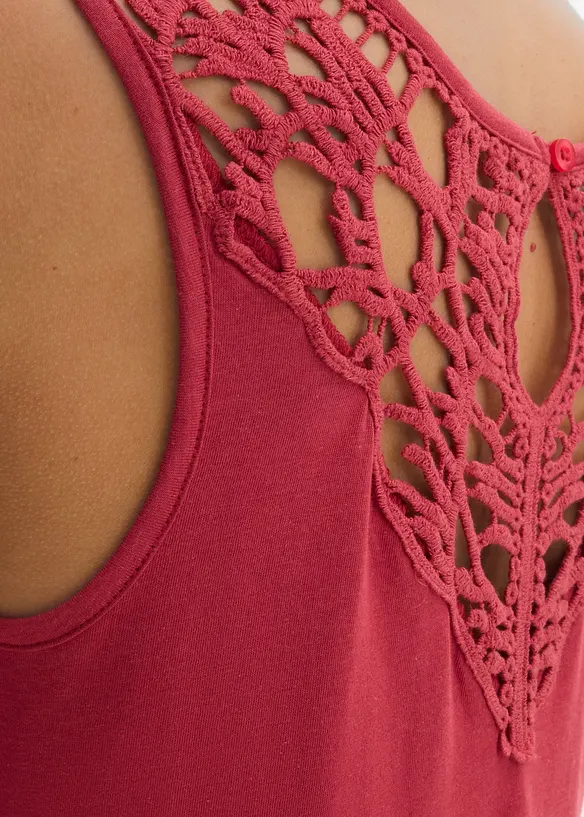 Top &agrave; dentelle, bonprix