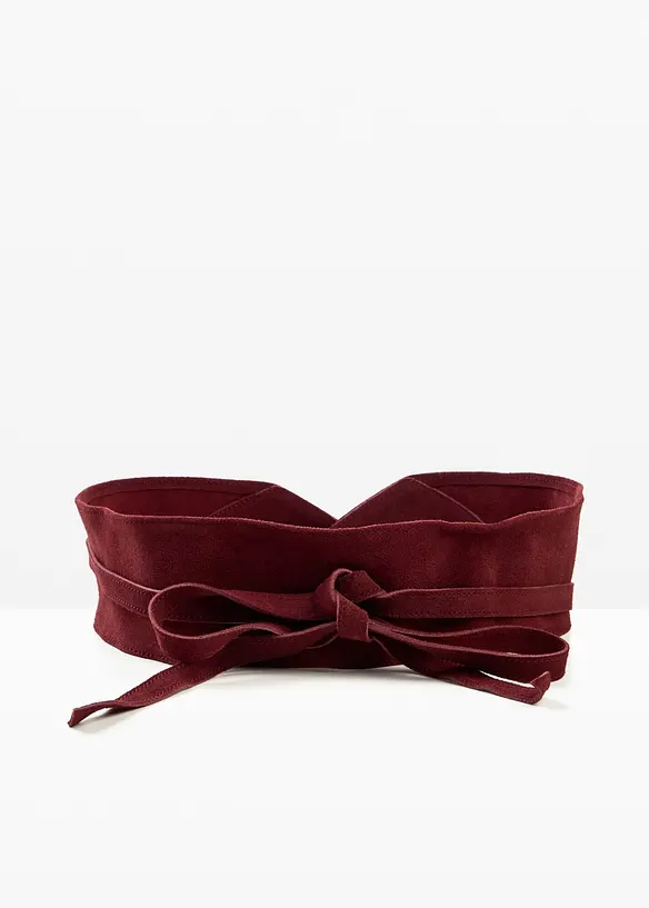 Ceinture en cuir &agrave; nouer, bonprix