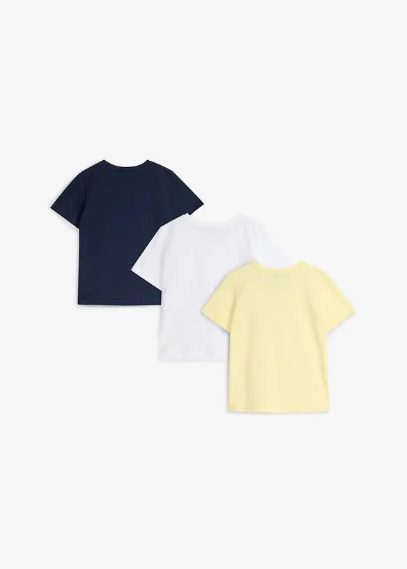 Lot de 3 T-shirts 100% coton, bonprix