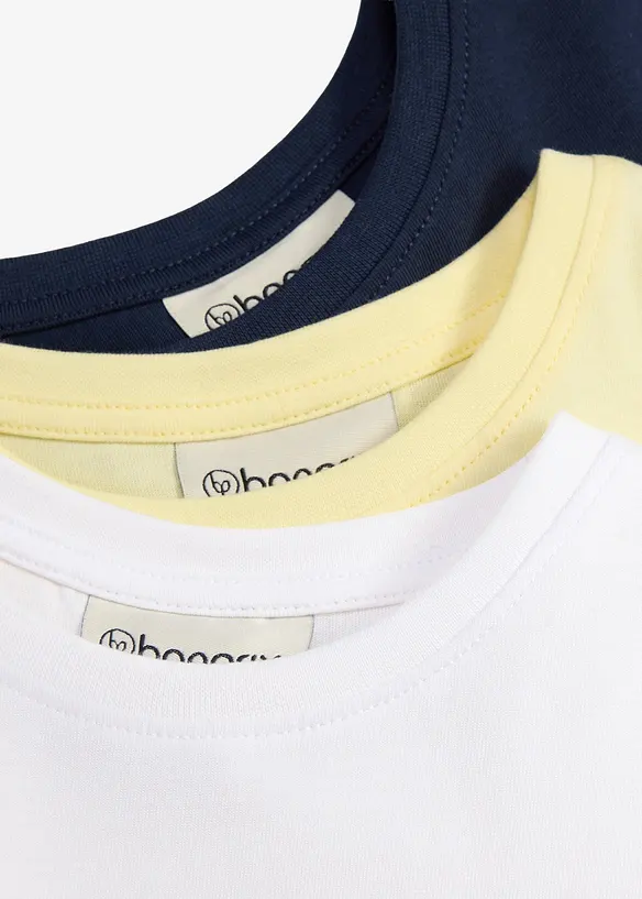 Lot de 3 T-shirts 100% coton, bonprix