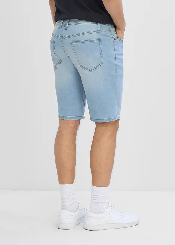 Lot de 2 bermudas en jean extensible, regular, bonprix