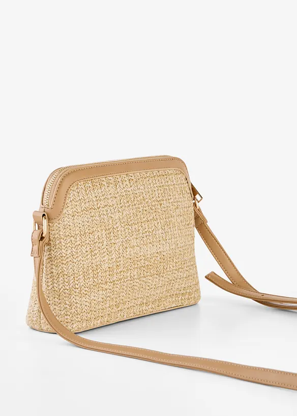 Sac &agrave; bandouli&egrave;re aspect paille, bonprix