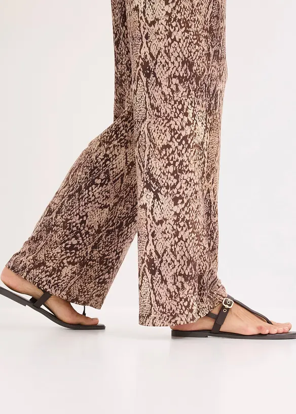 Pantalon fluide en jersey viscose, bonprix