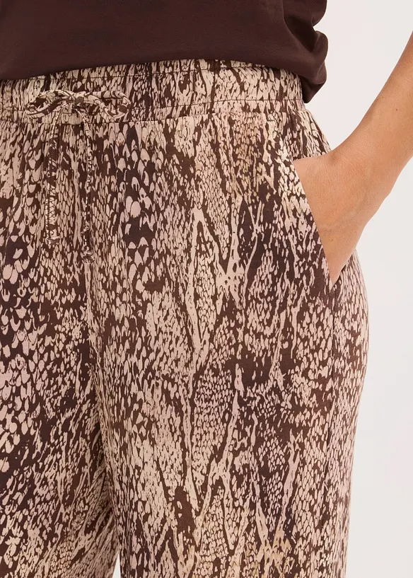 Pantalon fluide en jersey viscose, bonprix
