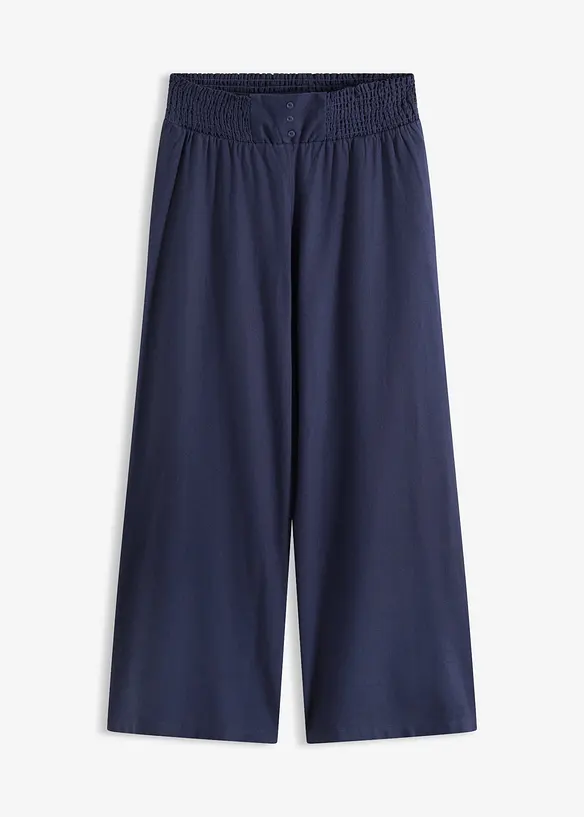 Marlenehose aus luftigem Leinen-Mix, bonprix