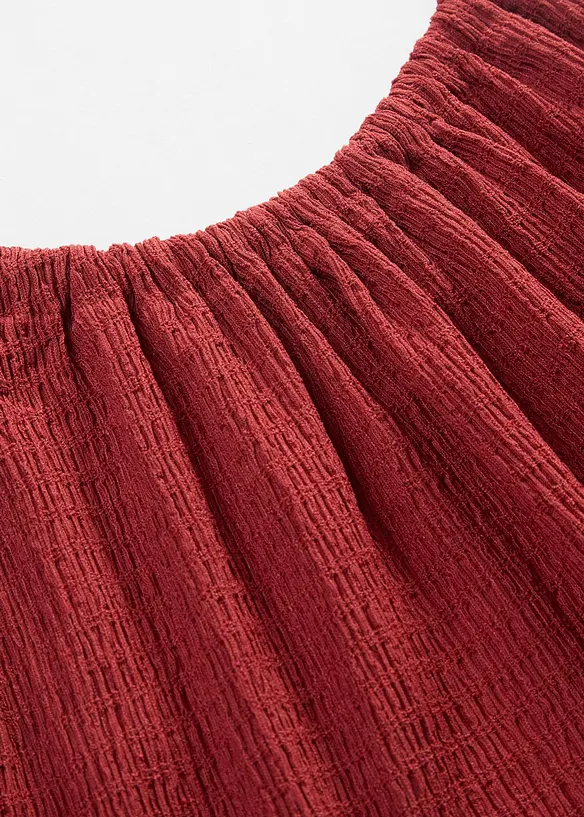 Robe l&eacute;g&egrave;re &agrave; bretelles en cr&ecirc;pe, bonprix