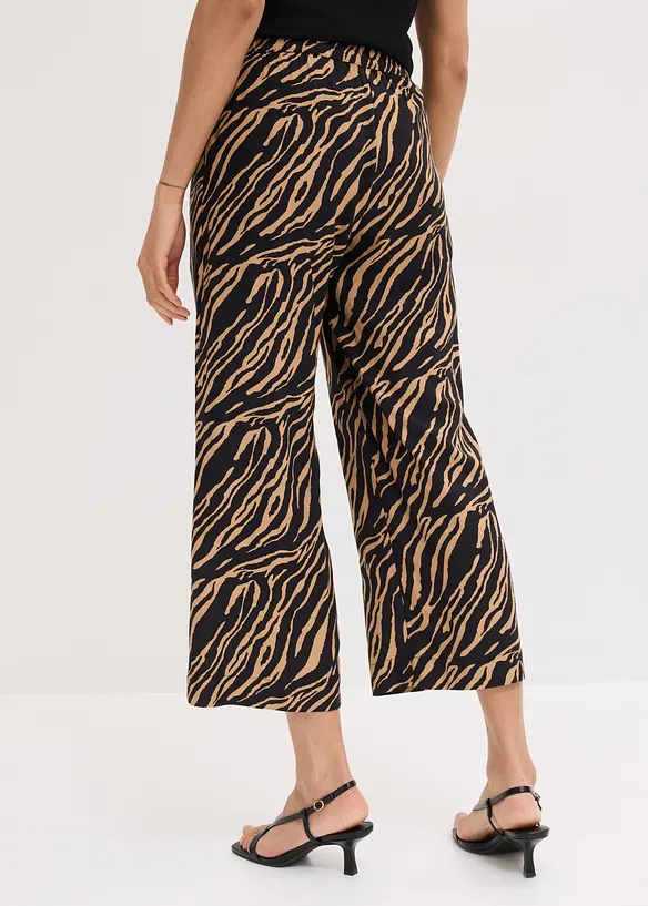 Pantalon en viscose, taille &eacute;lastiqu&eacute;e, bonprix