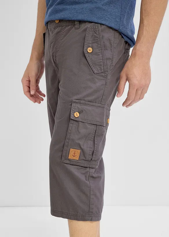 Bermuda cargo 100% coton, regular, bonprix