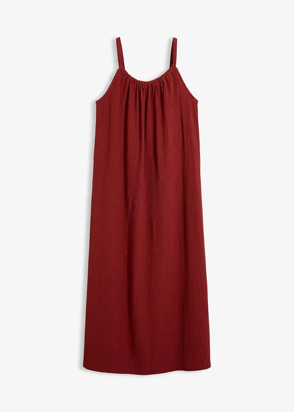 Robe l&eacute;g&egrave;re &agrave; bretelles en cr&ecirc;pe, bonprix
