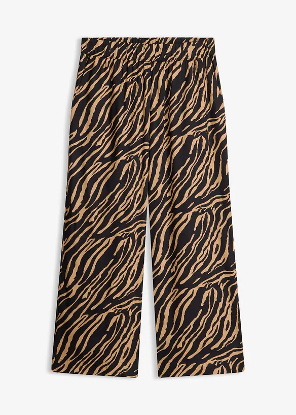 Pantalon en viscose, taille &eacute;lastiqu&eacute;e, bonprix