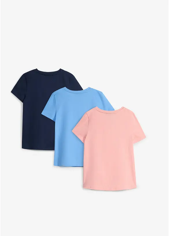 Lot de 3 T-shirts 100% coton, bonprix