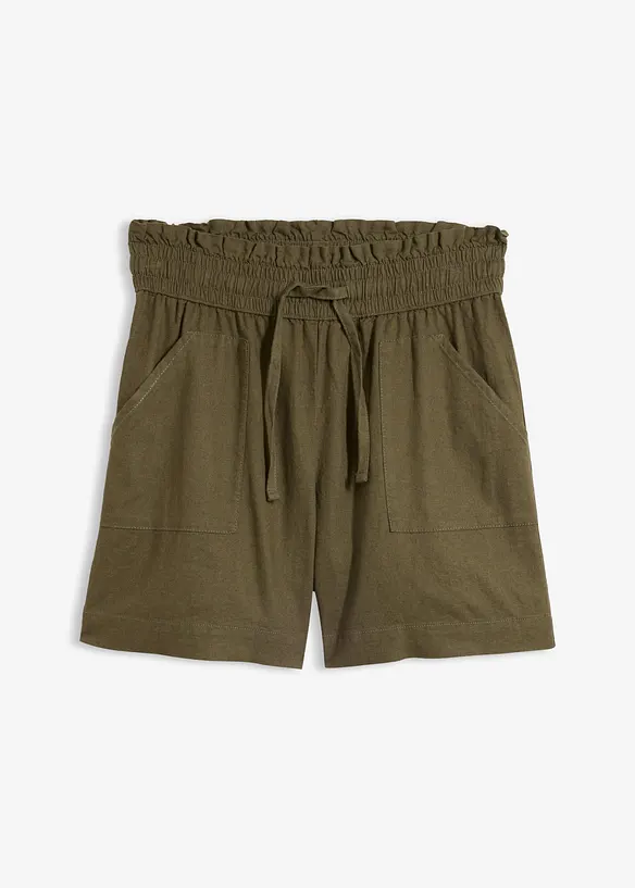 Short en lin m&eacute;lang&eacute;, bonprix