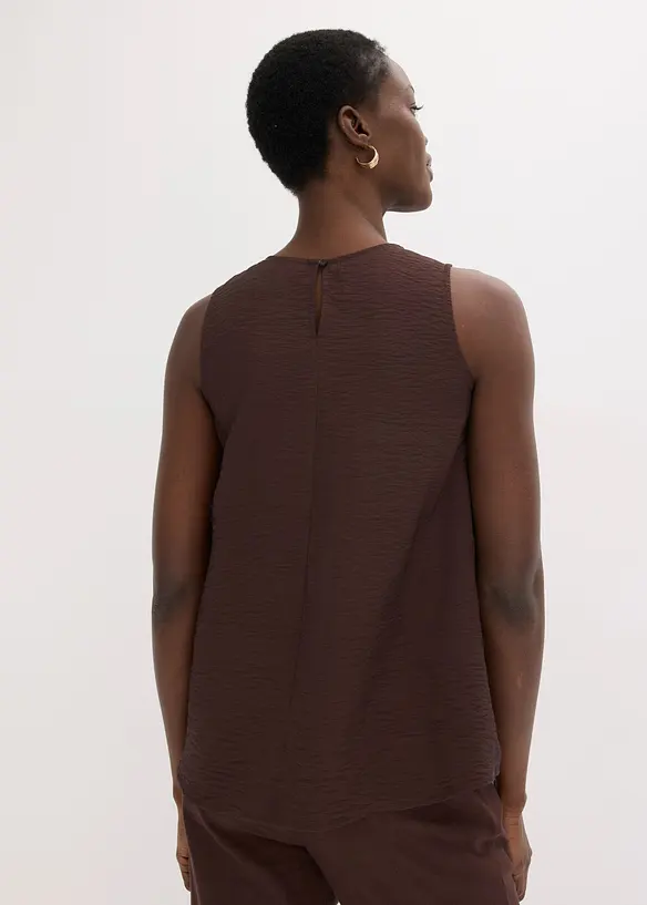 Top fluide sans manches en viscose m&eacute;lang&eacute;e, bonprix