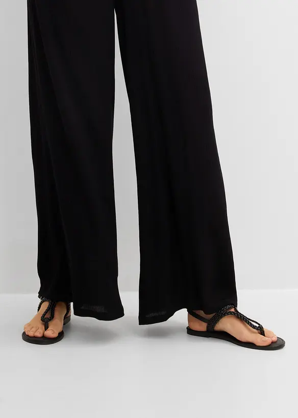 Pantalon large en viscose fine, bonprix