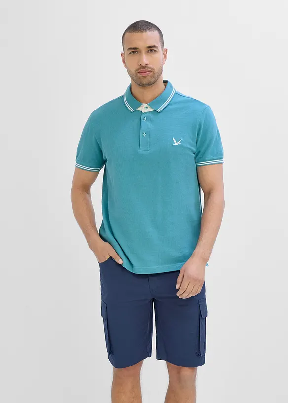 Piqu&eacute;-Poloshirt aus reiner Baumwolle, bonprix