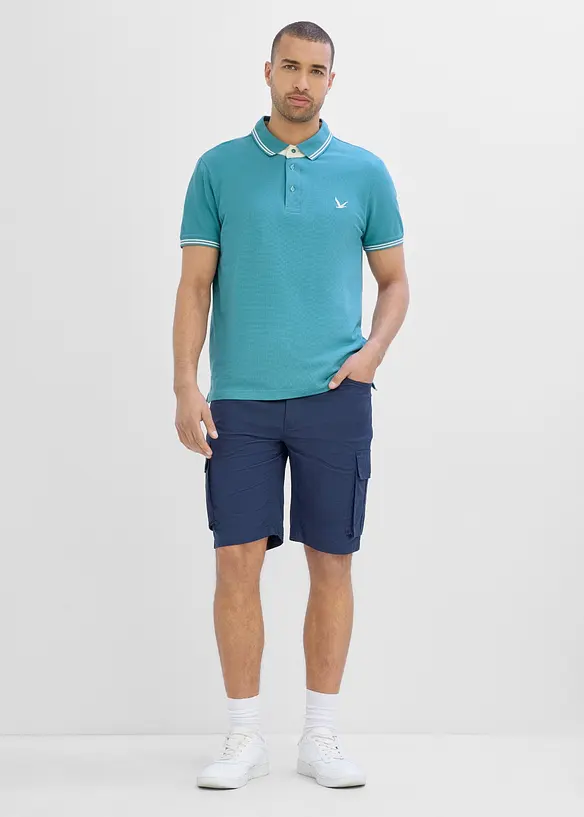Piqu&eacute;-Poloshirt aus reiner Baumwolle, bonprix