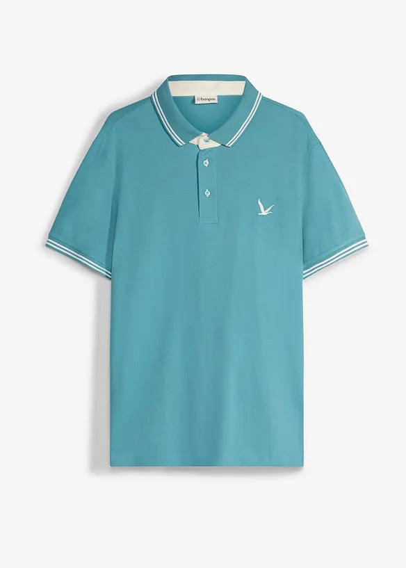 Piqu&eacute;-Poloshirt aus reiner Baumwolle, bonprix