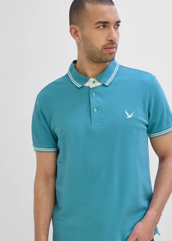 Piqu&eacute;-Poloshirt aus reiner Baumwolle, bonprix
