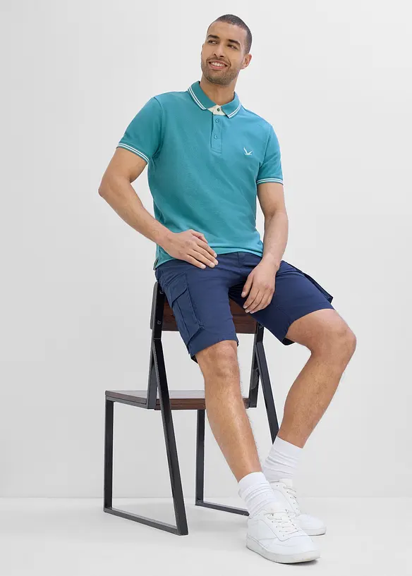 Piqu&eacute;-Poloshirt aus reiner Baumwolle, bonprix