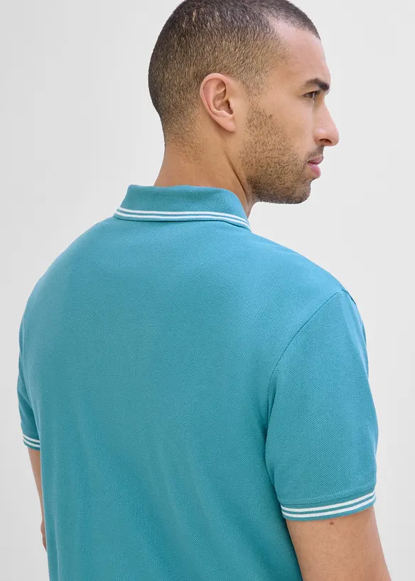 Piqu&eacute;-Poloshirt aus reiner Baumwolle, bonprix