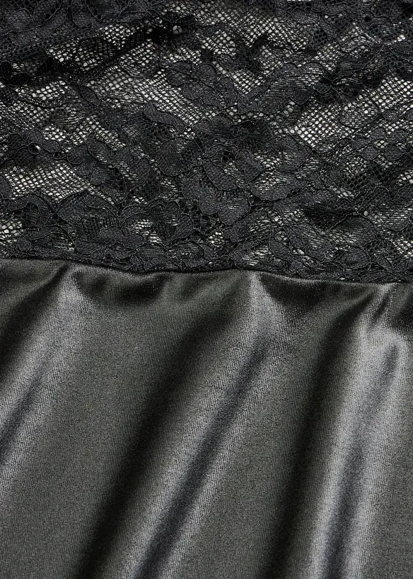 Kleid mit Wetlook, bonprix