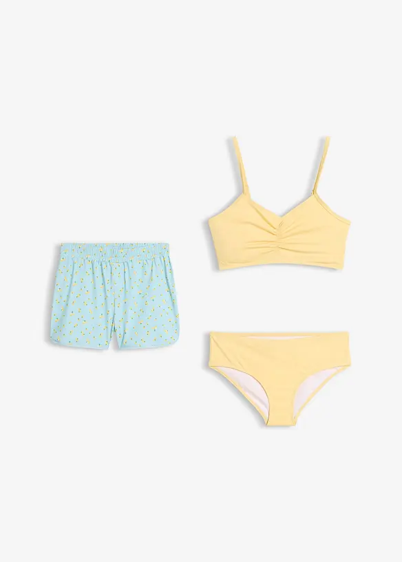 Bikini et short de bain (ens. 3&nbsp;pces), bonprix