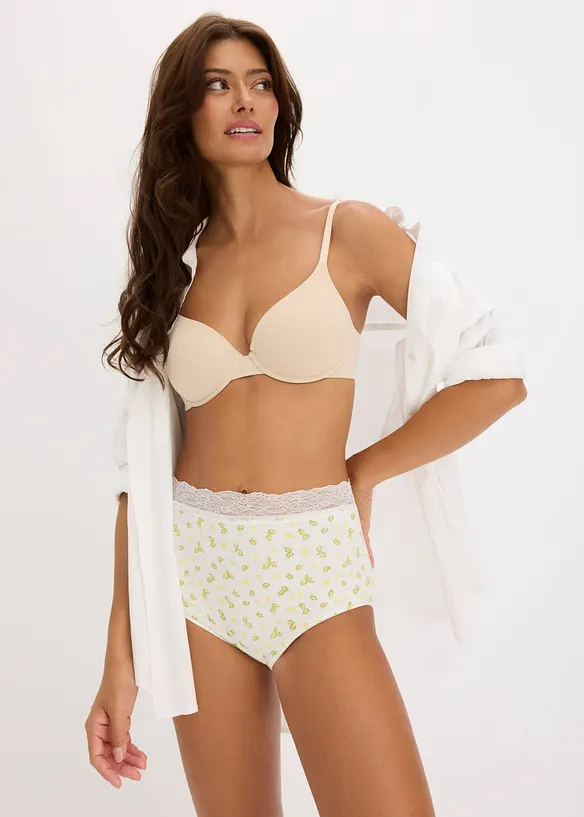 Lot de 4&nbsp;slips taille haute, bonprix