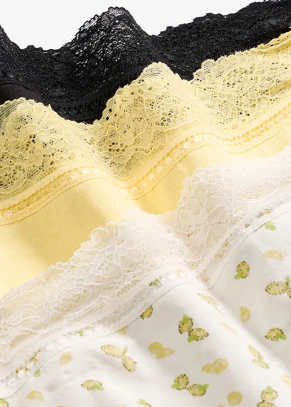 Lot de 4&nbsp;slips taille haute, bonprix