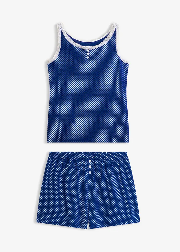 Pyjashort avec dentelle, bonprix