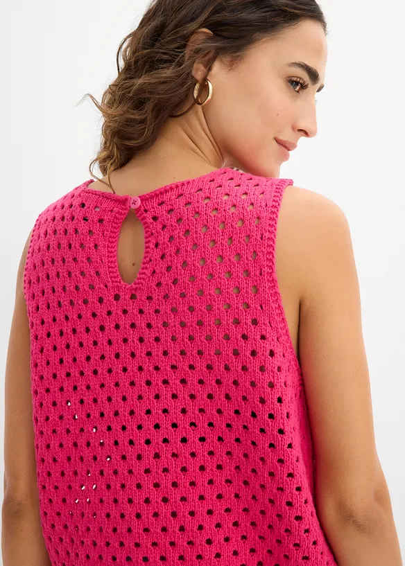 Top en crochet 100% coton, bonprix