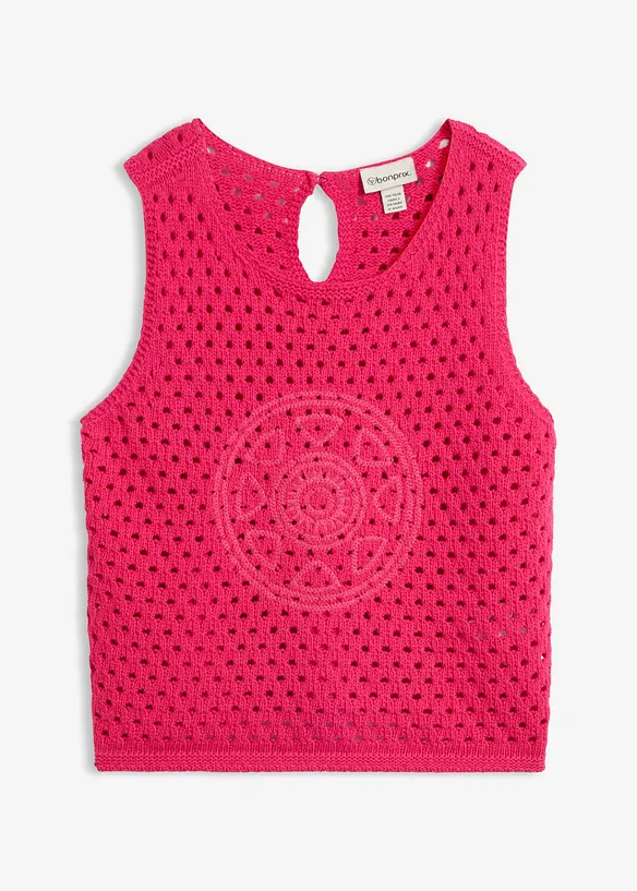 Top en crochet 100% coton, bonprix