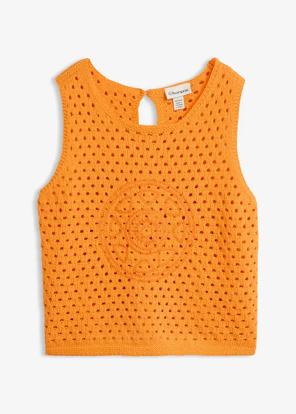 Crochet Top aus reiner Baumwolle, bonprix