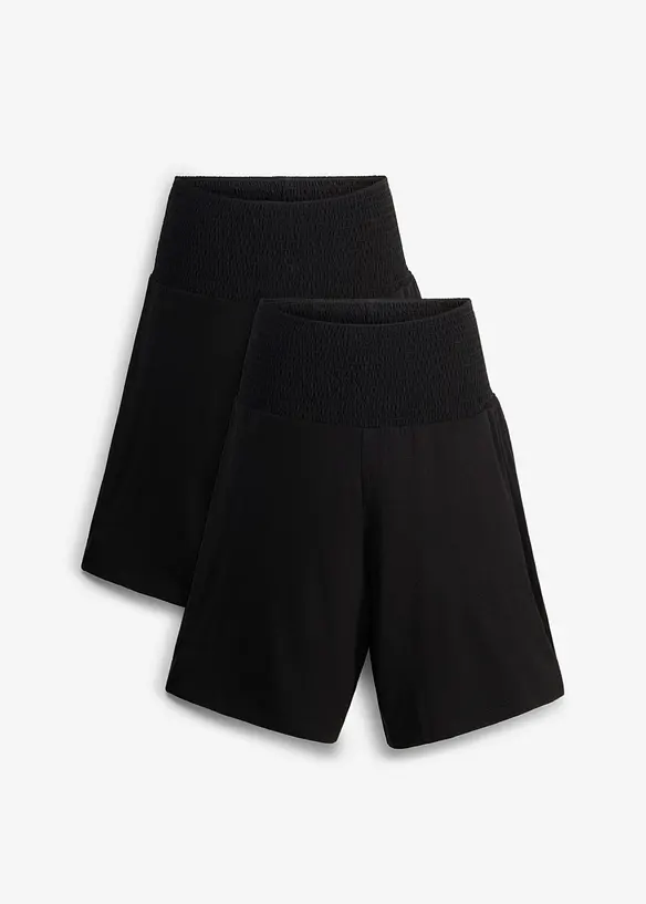 Leichte Jersey-Shorts f&uuml;r die Schwangerschaft und danach (2er Pack), bonprix