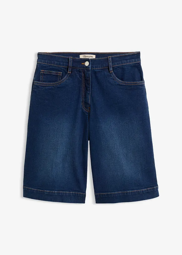 Bermuda en jean, taille mi-haute, bonprix