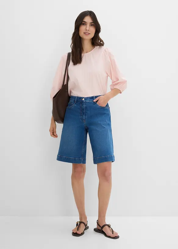 Jeans-Bermuda Mid Waist aus Bio-Baumwolle, bonprix