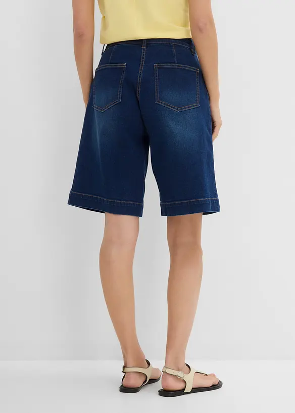Bermuda en jean, taille mi-haute, bonprix