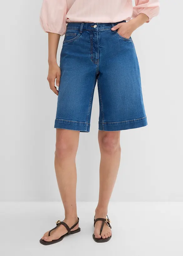 Jeans-Bermuda Mid Waist aus Bio-Baumwolle, bonprix