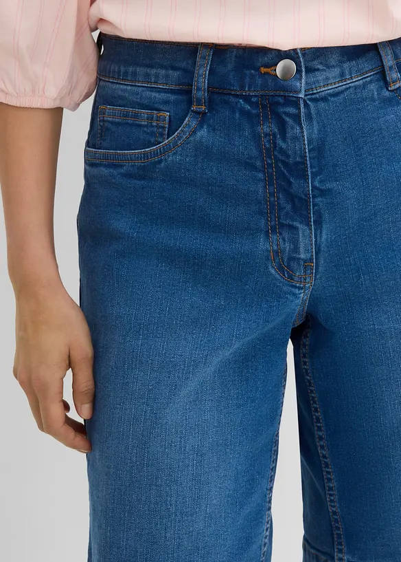 Jeans-Bermuda Mid Waist aus Bio-Baumwolle, bonprix