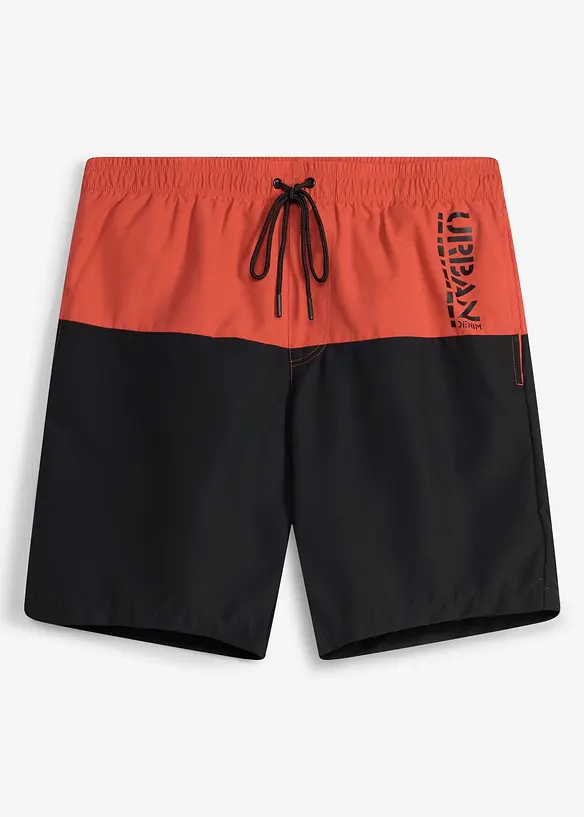 Short de bain motif color-block, bonprix
