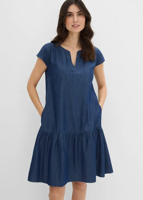 Jeans-Tunika-Kleid aus Baumwolle, bonprix