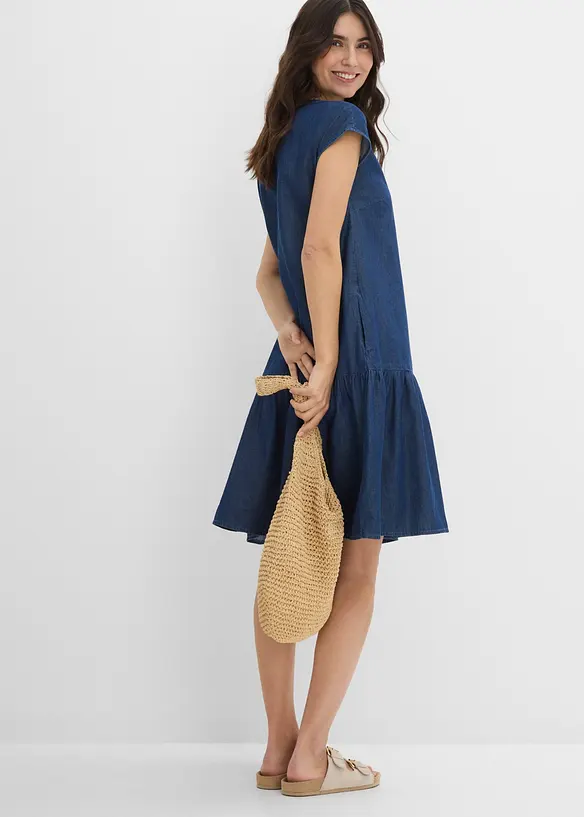 Jeans-Tunika-Kleid aus Baumwolle, bonprix