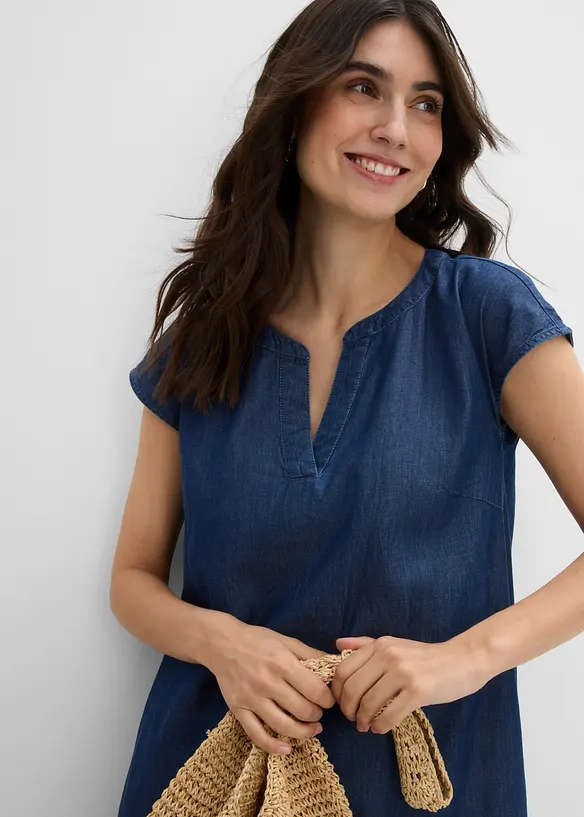 Jeans-Tunika-Kleid aus Baumwolle, bonprix